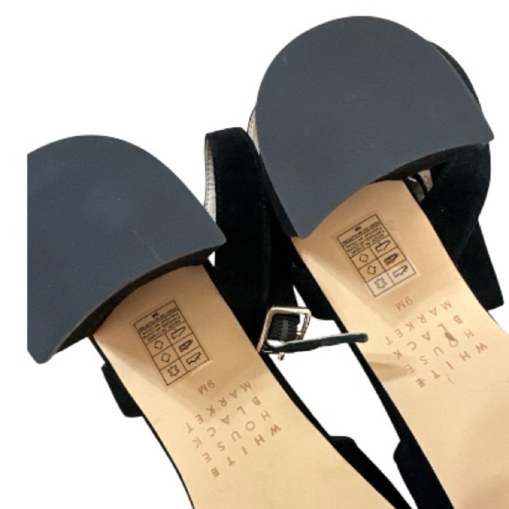 White House Black Market Suede Platform Sandals Size 9 Never Worn - Picture 10 of 10